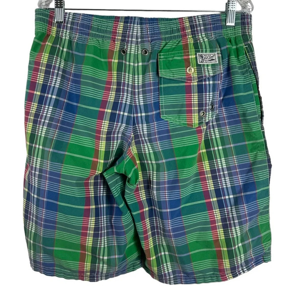 POLO RALPH LAUREN VINTAGE Swimwear Plaid Men’s Trunks Large - Picture 8 of 8